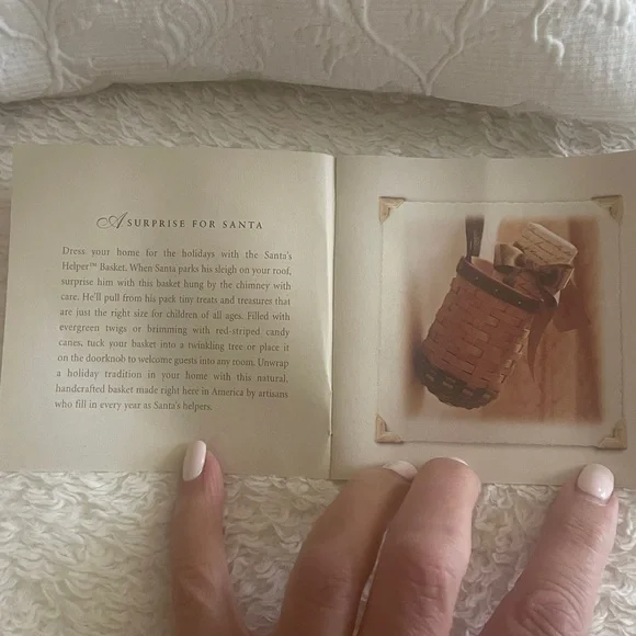 Longaberger authentic Santa’s helper basket. NEW - Picture 4 of 5